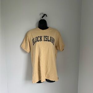 Comfort Colors Yellow Block Island Tee Size M